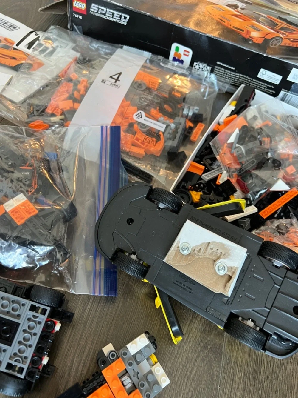 LEGO Speed Champions Orange and Black McLaren Race Car Mixed mismatched set - Picture 10 of 11